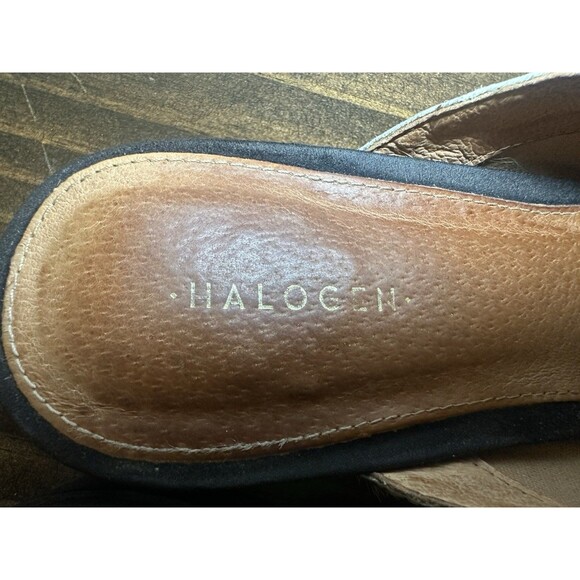 Halogen Genuine Calf Hair Leopard Animal Print Mules Slip On Shoes Women's 9 - Picture 8 of 12